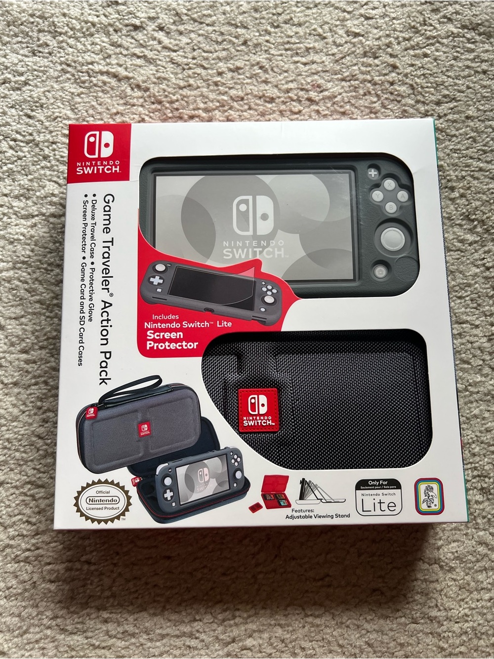 Nintendo Switch Lite Travel Action Pack - Never used